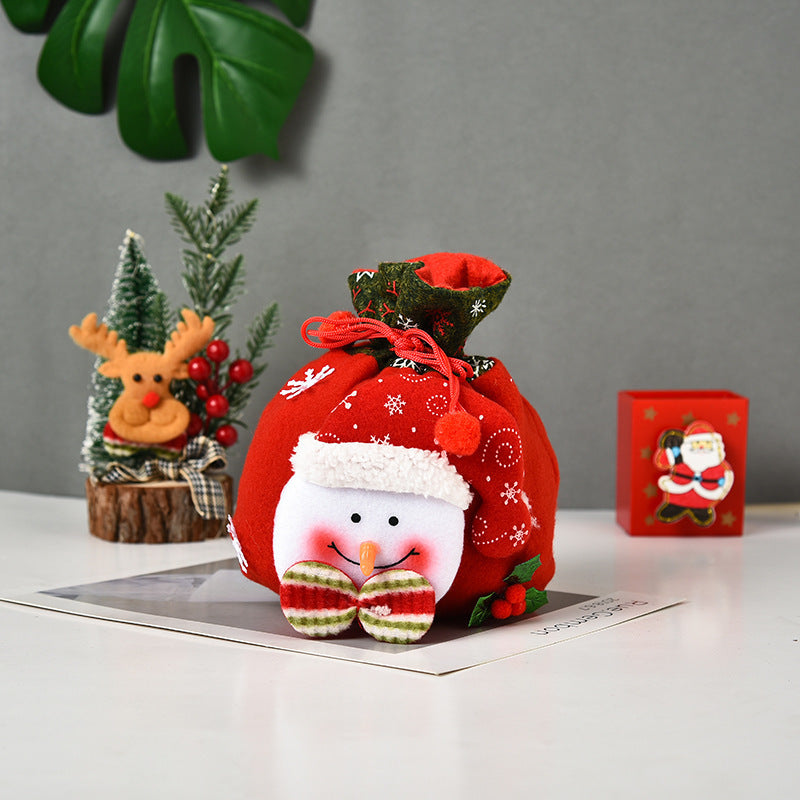 Cute Santa Doll Gift Bag – Christmas Candy Bag and Hanging Decoration for Holiday Gifts & Home Décor