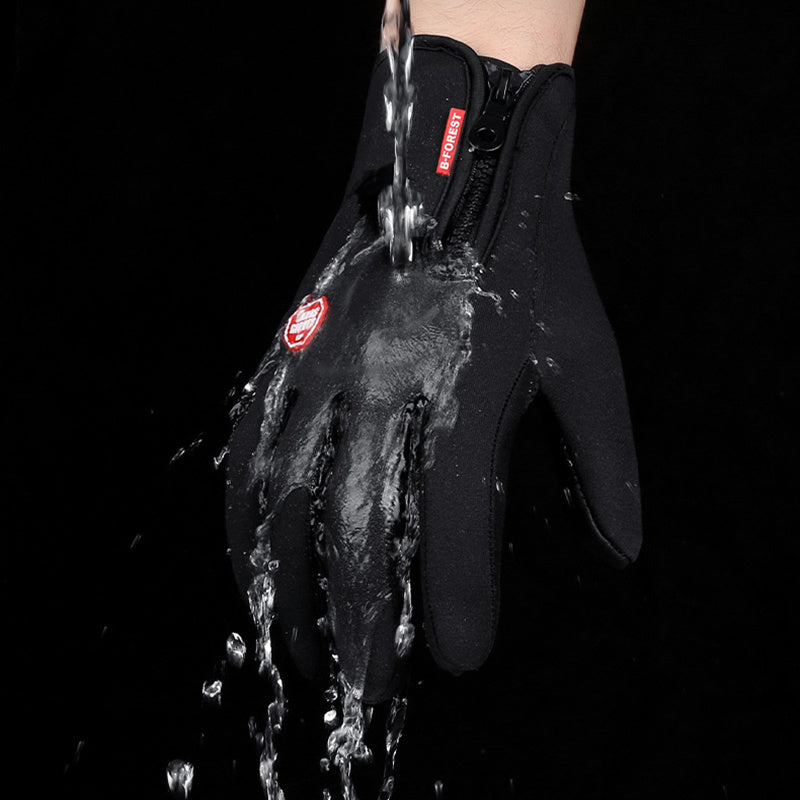 Winter Touchscreen Motorcycle Gloves – Waterproof, Windproof, and Fleece-Lined Riding Sports Gloves for Men & Women