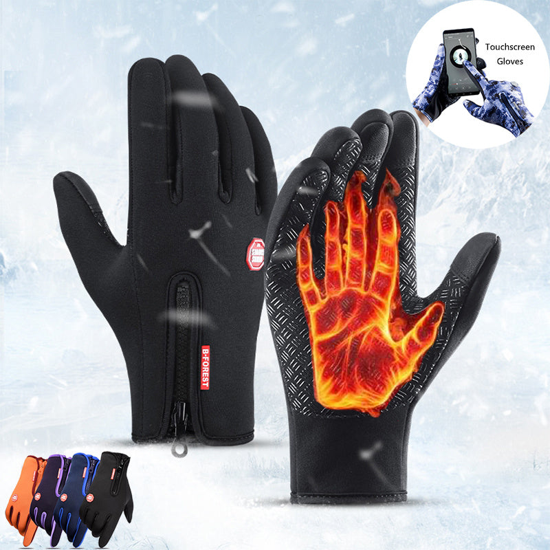 Winter Touchscreen Motorcycle Gloves – Waterproof, Windproof, and Fleece-Lined Riding Sports Gloves for Men & Women