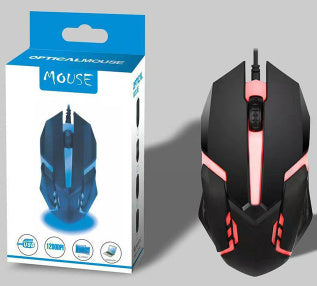 Wired Gaming Mouse – USB E-Sports Mouse with Colorful Breathing Light and Ergonomic Design for Office & Gaming