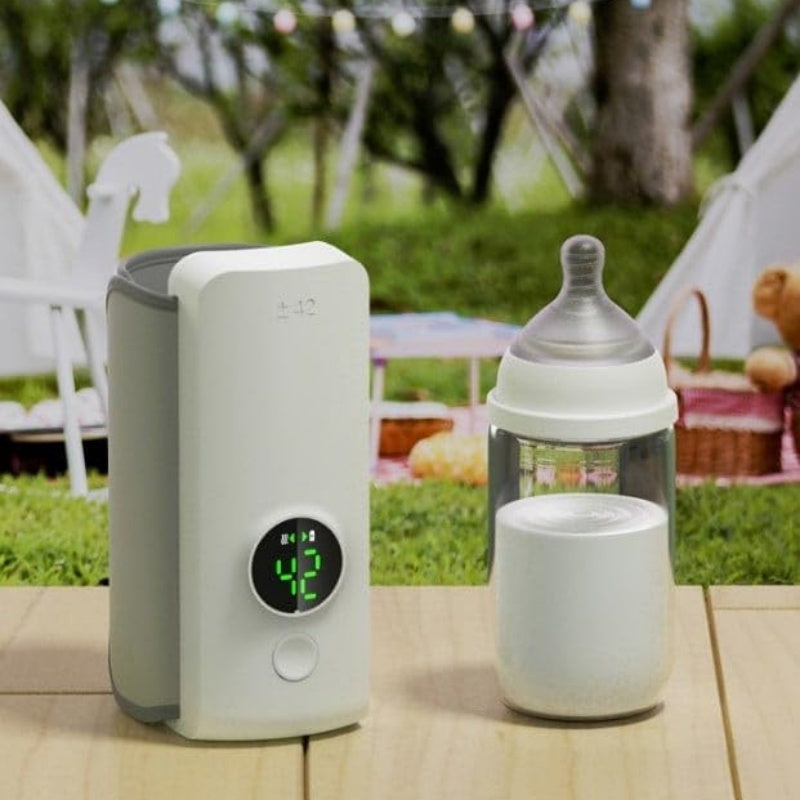 Portable Wireless Baby Bottle Warmer – USB Rechargeable Constant Temperature Milk Heating Bag & Bottle Insulation Sleeve