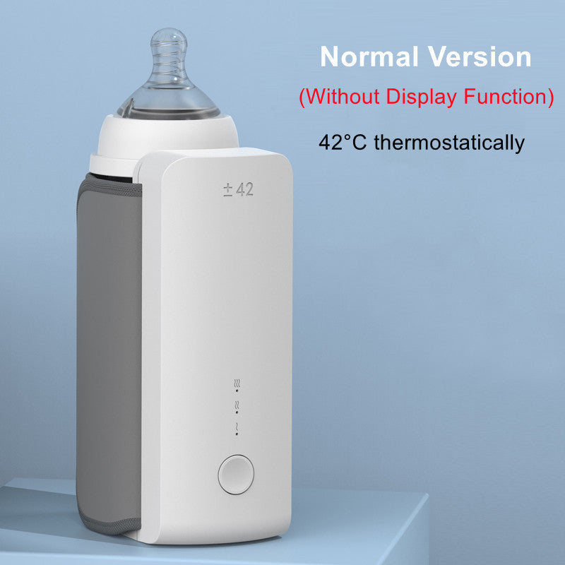 Portable Wireless Baby Bottle Warmer – USB Rechargeable Constant Temperature Milk Heating Bag & Bottle Insulation Sleeve