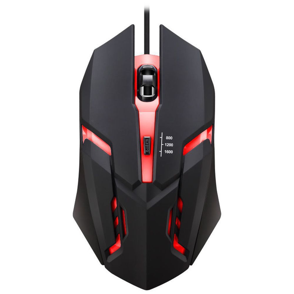 Wired Gaming Mouse – USB E-Sports Mouse with Colorful Breathing Light and Ergonomic Design for Office & Gaming