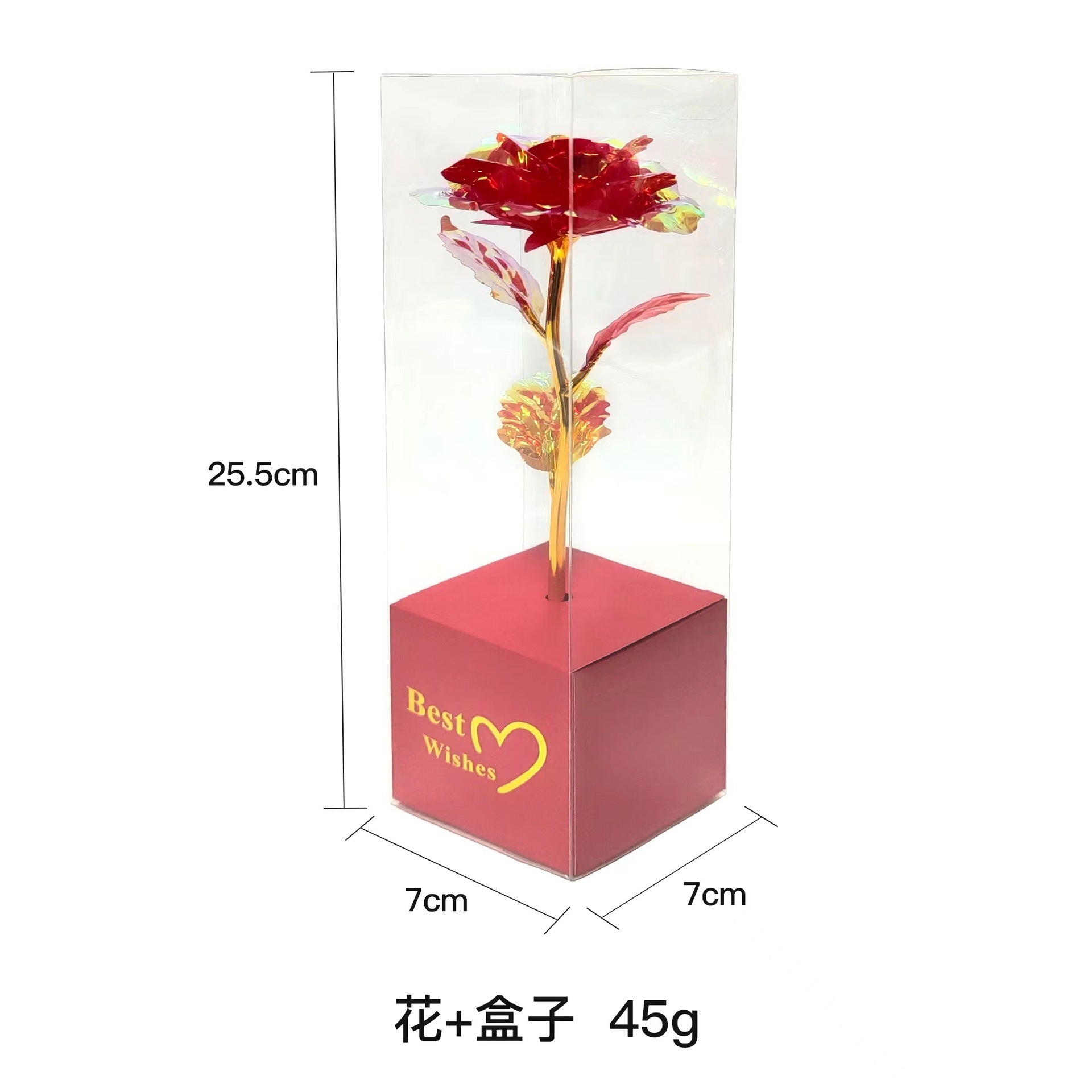 Colorful Gold-Foil Rose – Artificial Eternal Flower Gift for Valentine’s Day, Mother’s Day, and Christmas