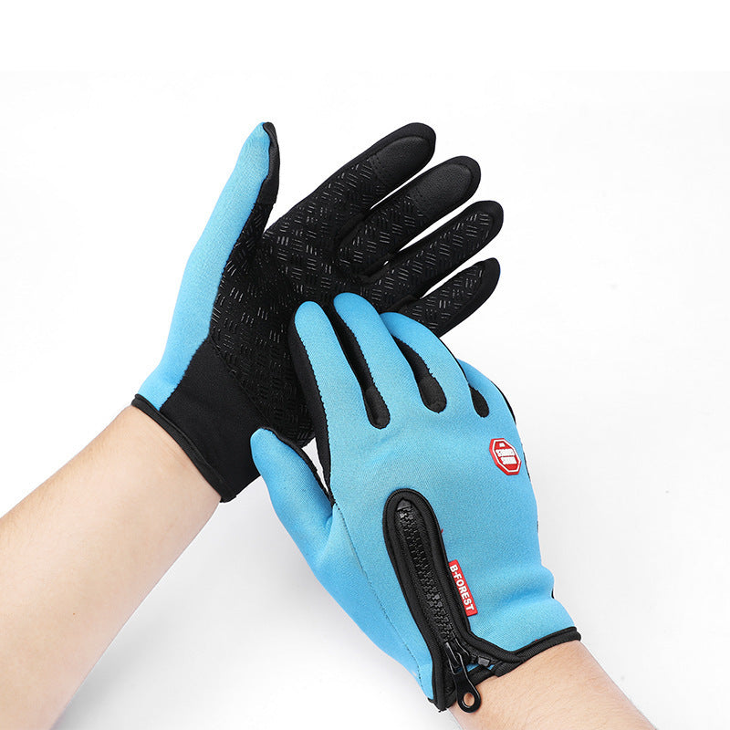Winter Touchscreen Motorcycle Gloves – Waterproof, Windproof, and Fleece-Lined Riding Sports Gloves for Men & Women