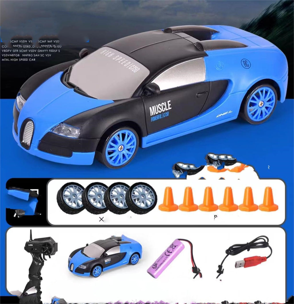 2.4G 4WD RC Drift Car – Remote Control GTR/AE86 Racing Model Vehicle Toy for Kids & Christmas Gifts