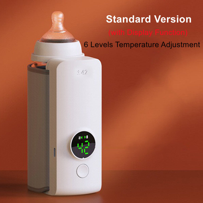 Portable Wireless Baby Bottle Warmer – USB Rechargeable Constant Temperature Milk Heating Bag & Bottle Insulation Sleeve