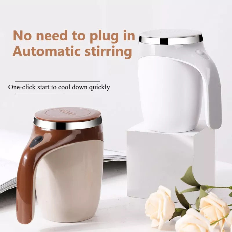 Rechargeable Automatic Stirring Coffee Cup – Magnetic Self-Stirring Mug for Coffee, Milk, and Shakes