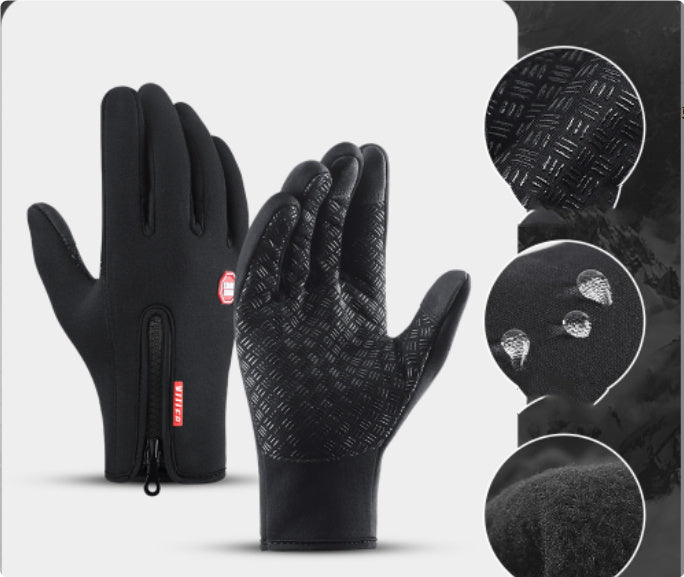 Winter Touchscreen Motorcycle Gloves – Waterproof, Windproof, and Fleece-Lined Riding Sports Gloves for Men & Women