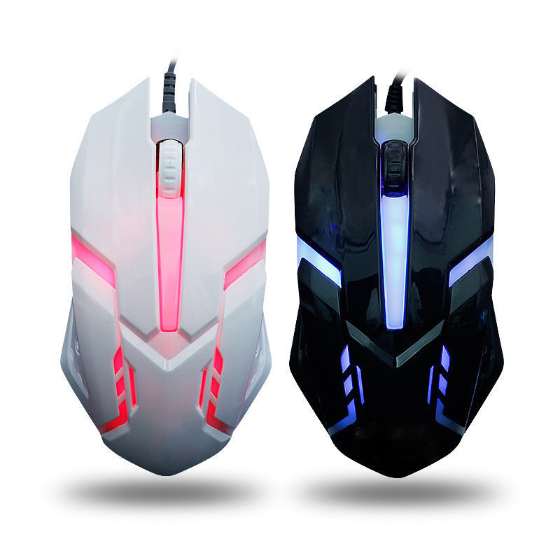 Wired Gaming Mouse – USB E-Sports Mouse with Colorful Breathing Light and Ergonomic Design for Office & Gaming